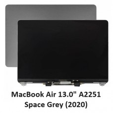 Genuine Apple Macbook Air 13.0"  A2251 (2020) Complete Screen Top [Space Grey]